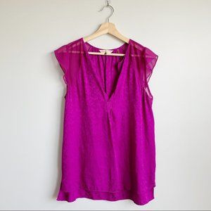 Rebecca Taylor Sleeveless Blouse Tank  Silk M 8